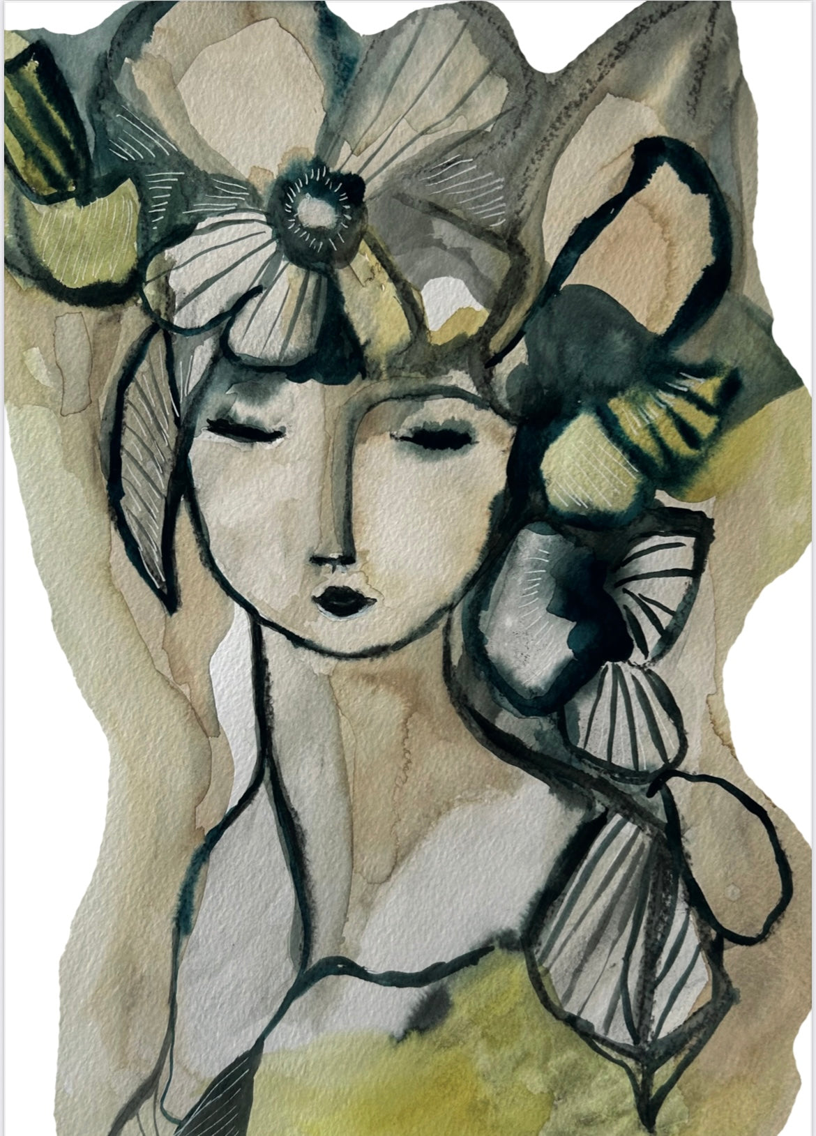 Paus konstprint av Karolina Palmér