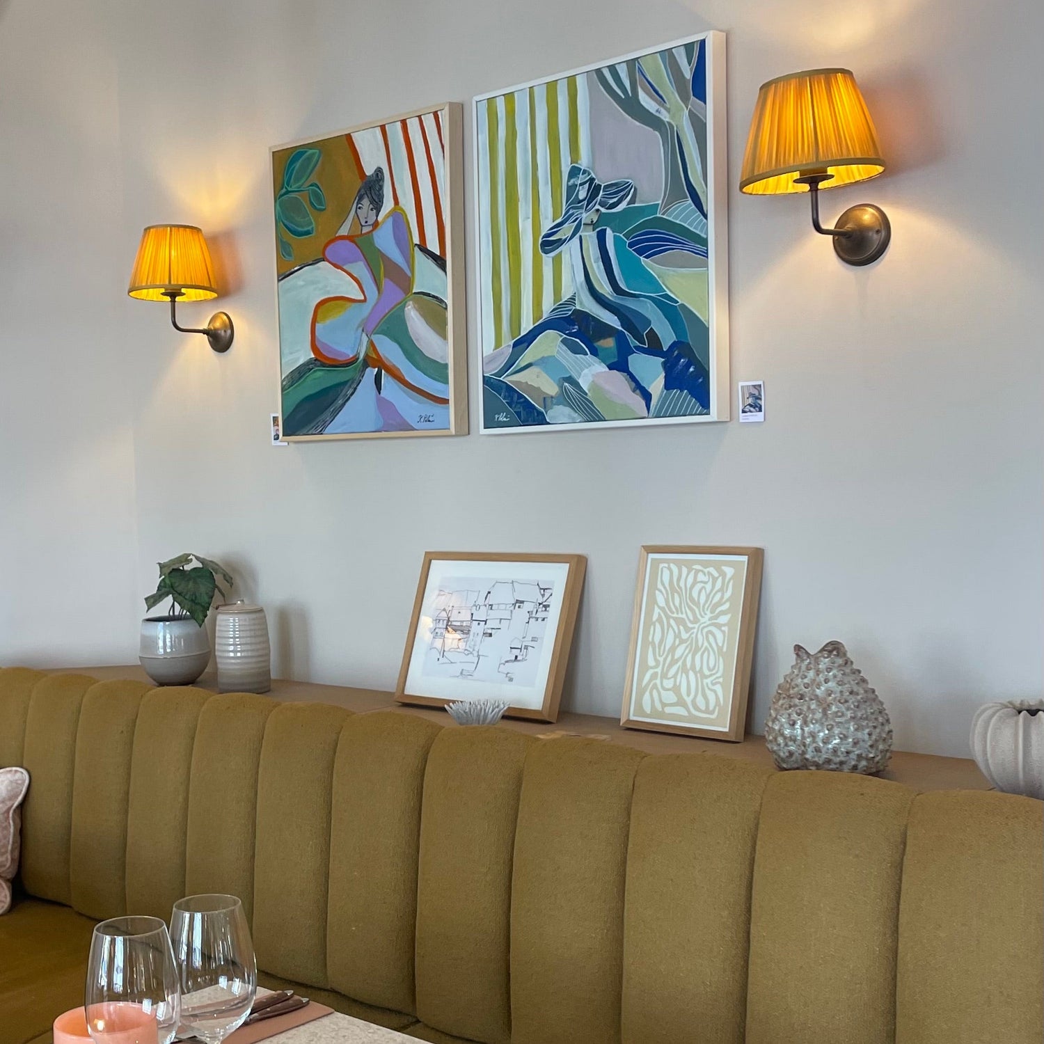 Konst på Elite Hotell Mårtensson i Halmstad av Karolina Palmér