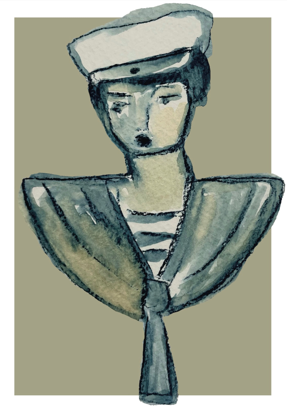 Little sailor, signerad poster av Karolina Palmér.