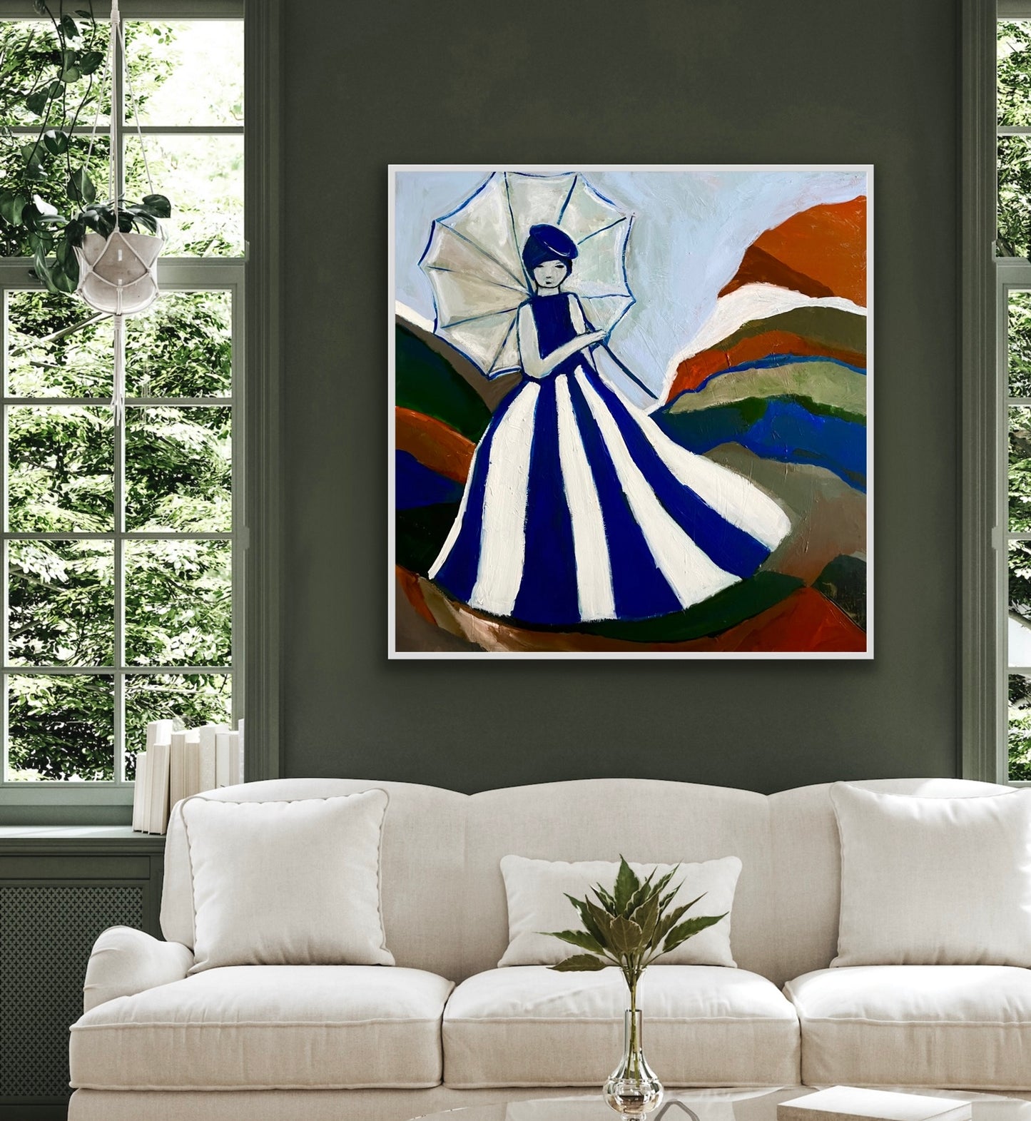 Vägen till frihet. Konstverk i akryl målat av konstnären Karolina Palmér. Konst till salu online.