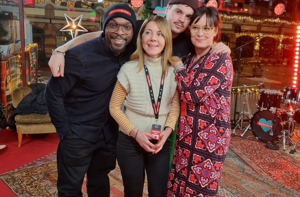 Samarbete med Musikhjälpen Karolina Palmér.