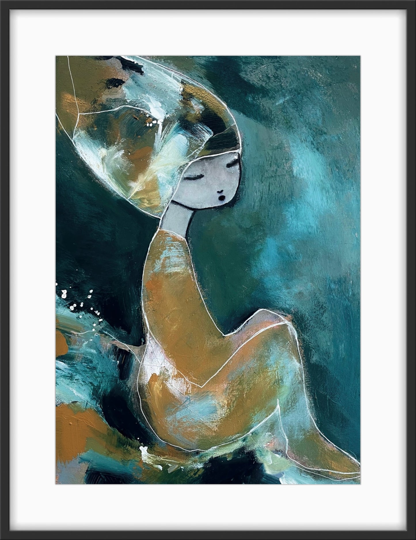 Livsnjutaren i ram av konstnären Karolina Palmér.