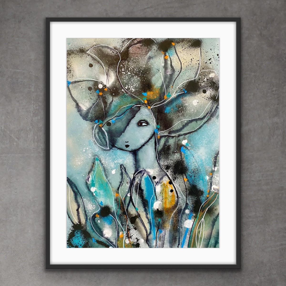 Poster Tusen gånger starkare. Unik poster av konstnären Karolina Palmér.