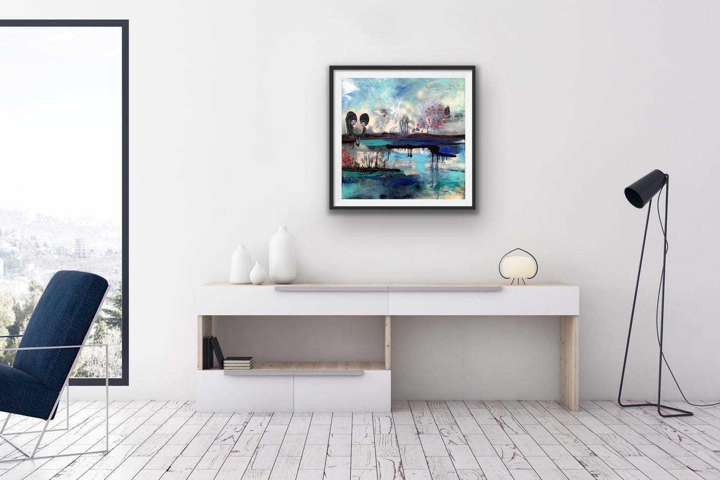 Gicléetryck , fine art print, Night Talk Karolina Palmér.
