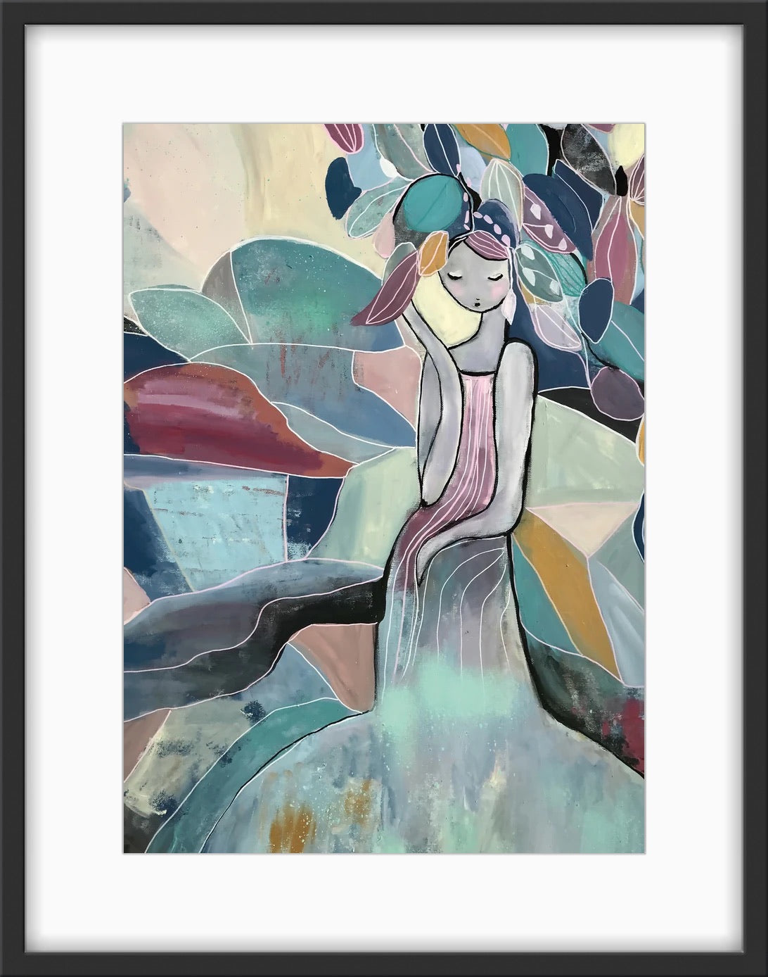 Poster Ge mig styrka. Harmoniskt motiv i lugna färger. Konst till salu.