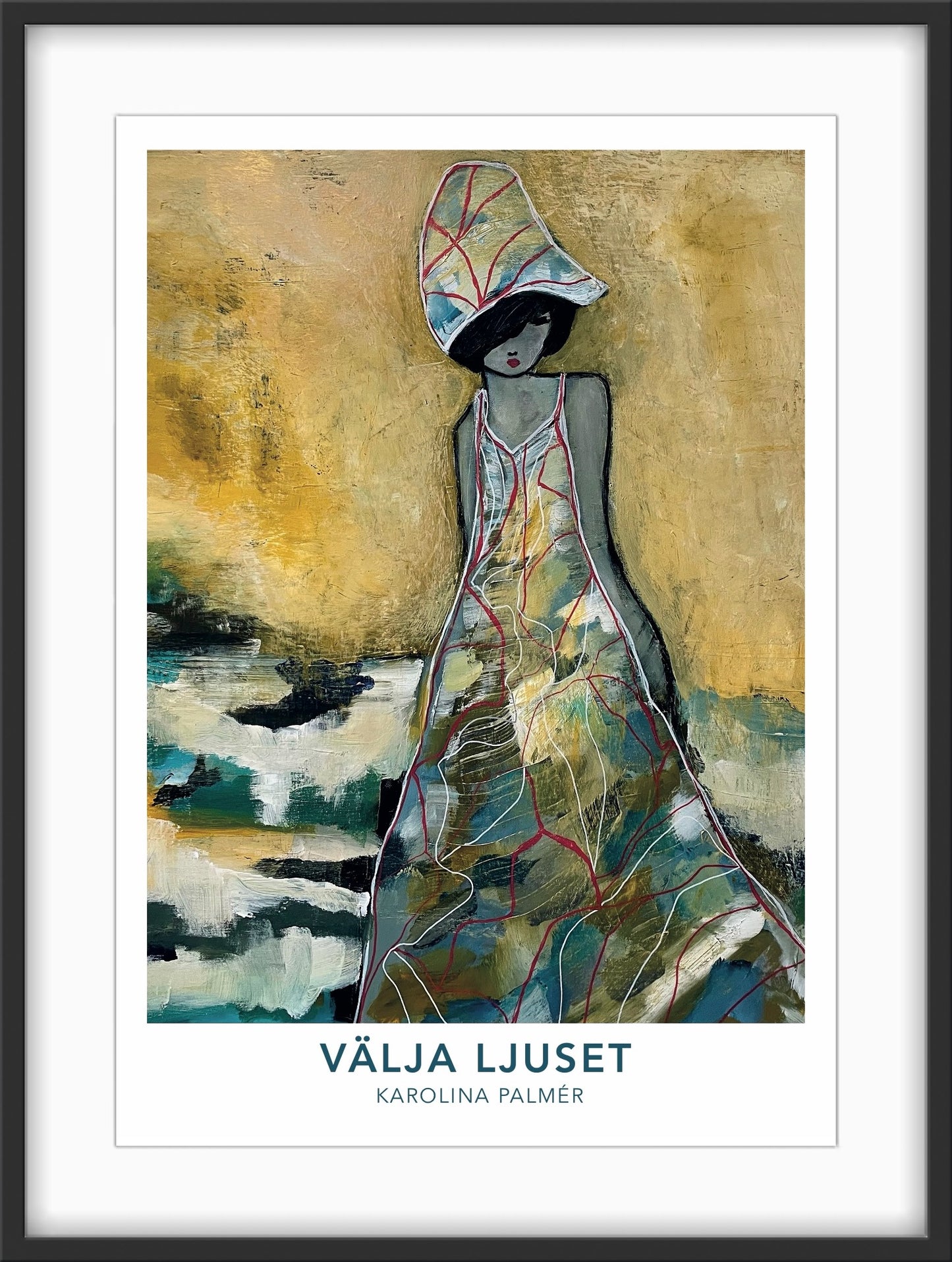 Välja ljuset motiv av Karolina Palmér. Gul poster som ger energi.