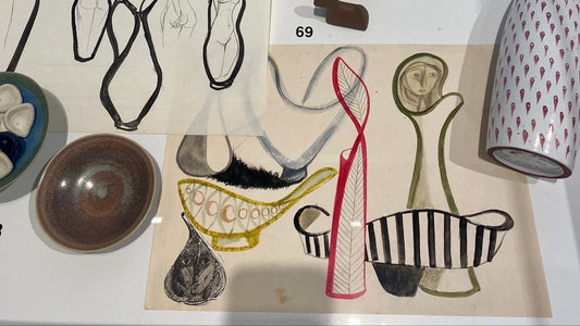 Designskisser av Stig Lindberg.