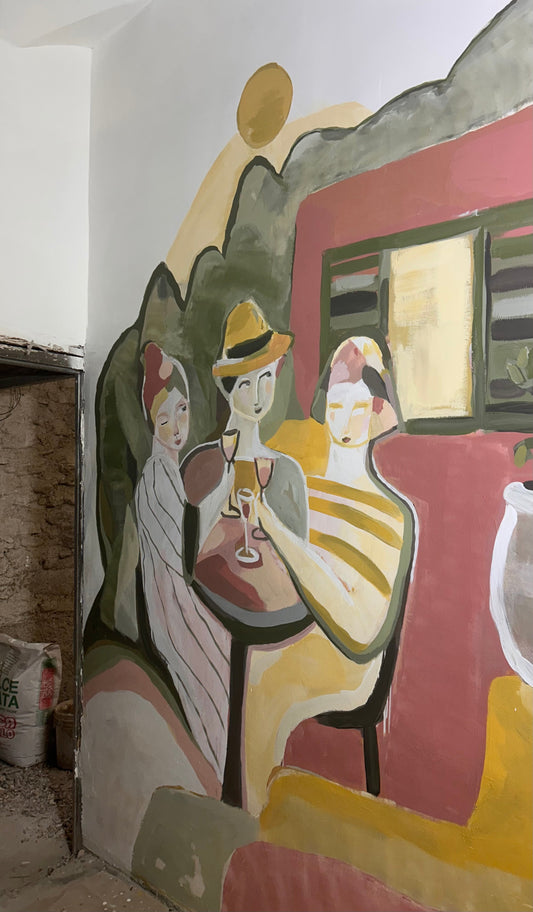 Väggmålning i Italien - Vivere i Taggia