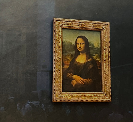 Mona Lisa på Louvren i Paris.