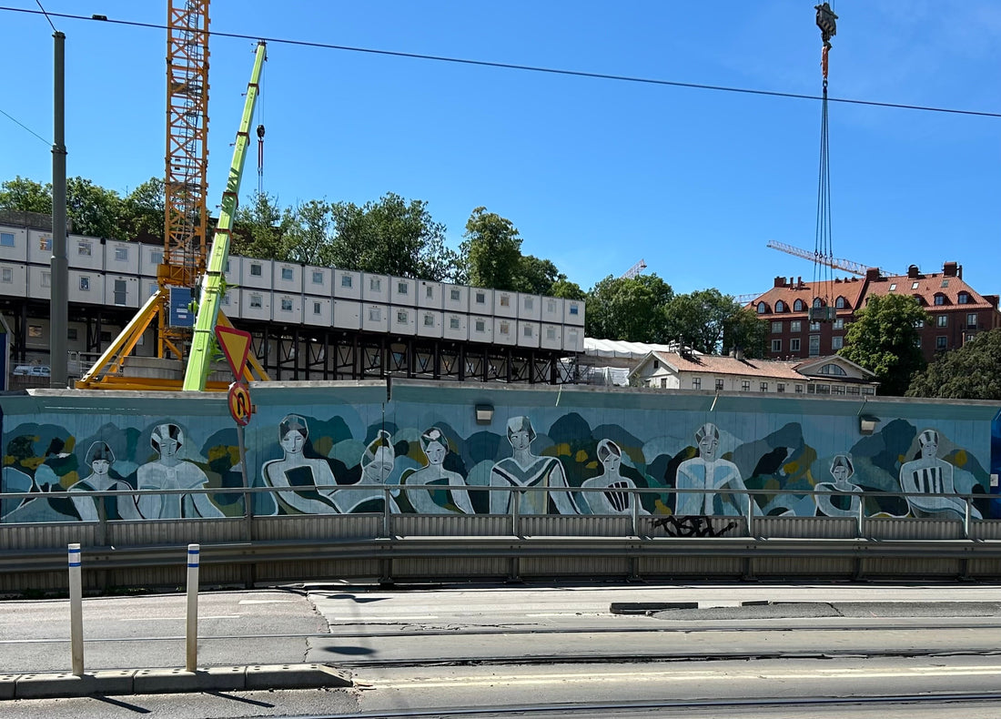 muralmålningen En plats på jorden av Karolina Palmer i Göteborg