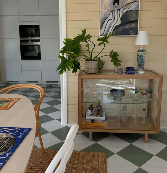 Rutigt golv - klassiskt & lekfullt