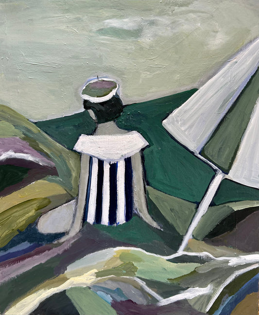 Akrylmålning - Silver lining