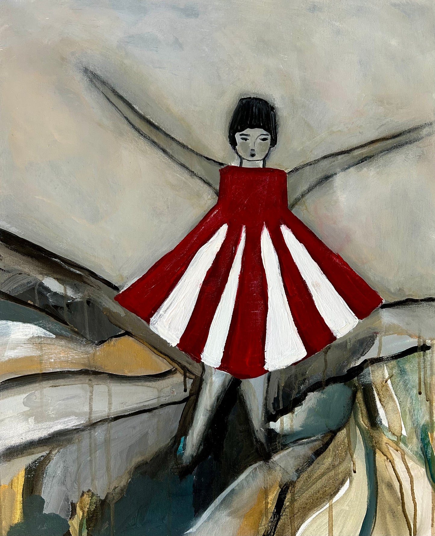 Akrylmålning - VÅGA