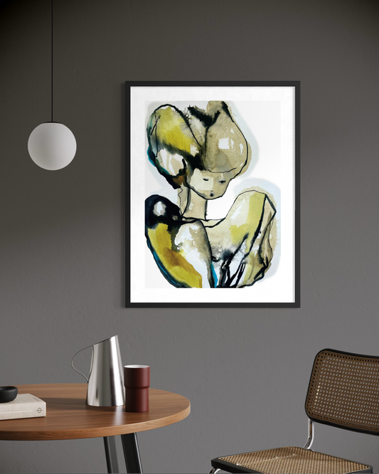 Poster ”Surtender ” i harmonisk miljö av konstnären Karolina Palmér. 