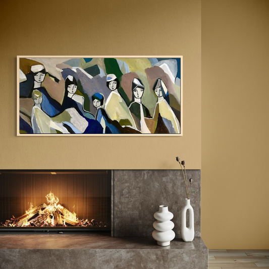 Akrylmålning - People