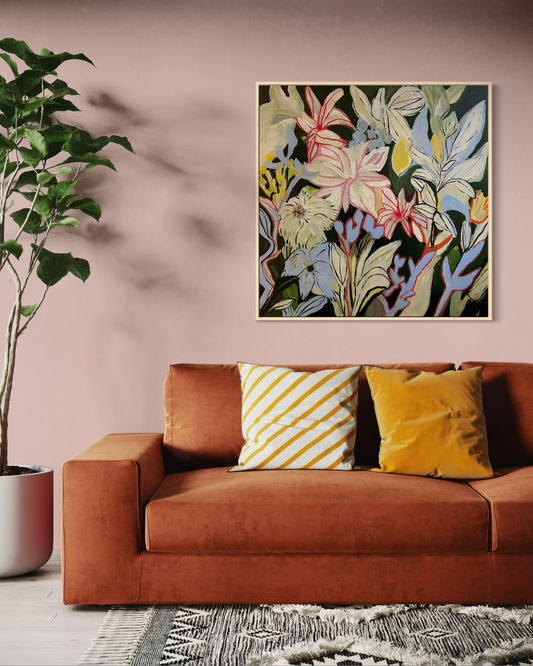 Akrylmålning- Botanic Garden