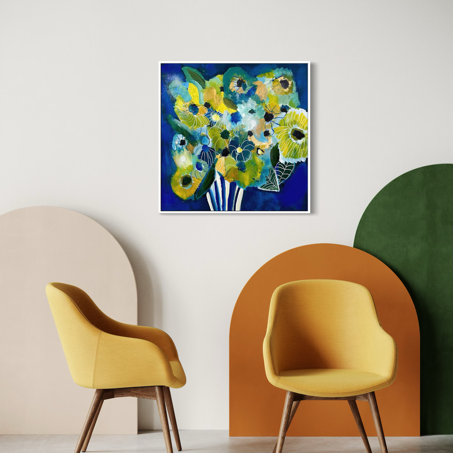 Akrylmålning - Låt mig blomma