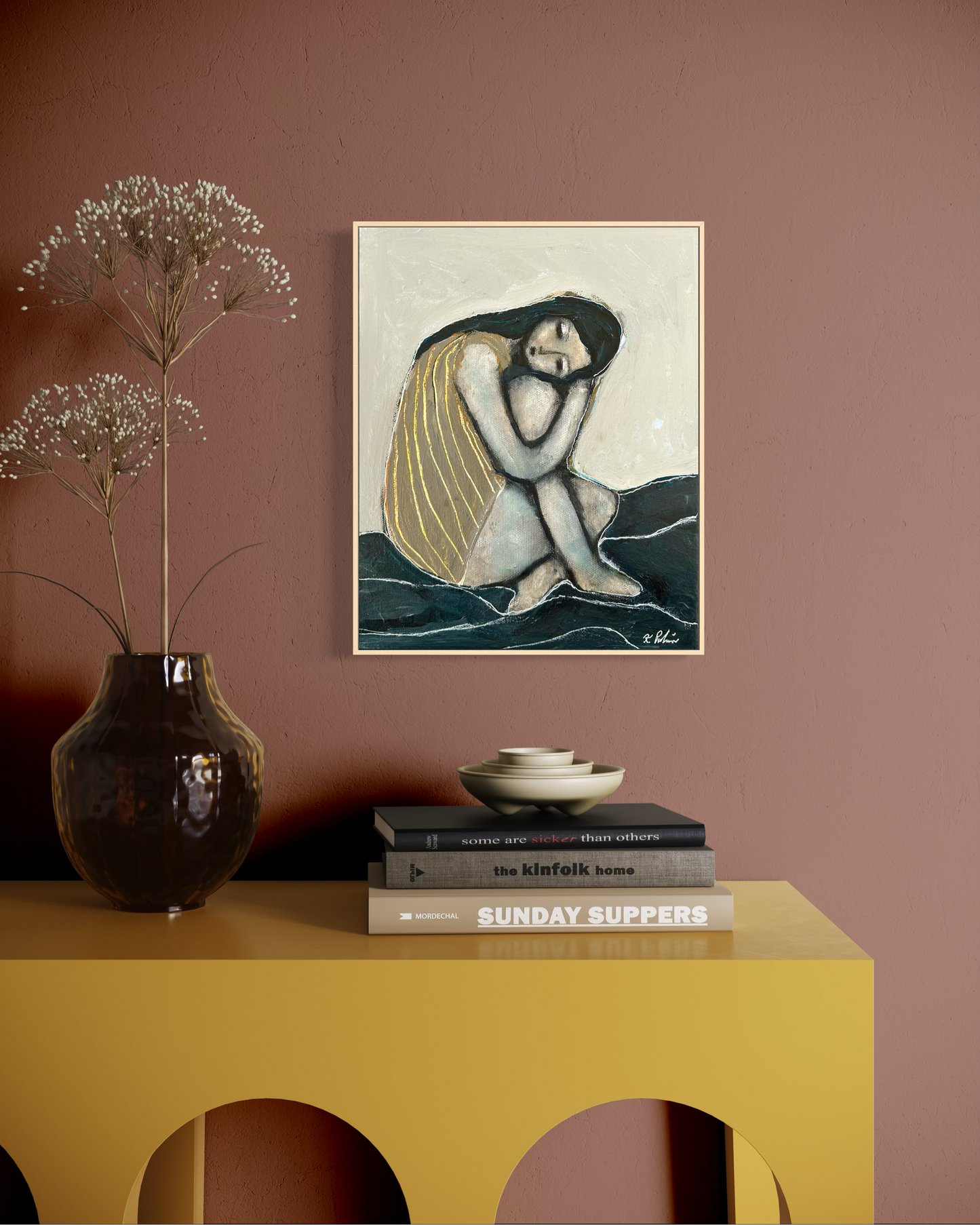 Akrylmålning - Little Rest