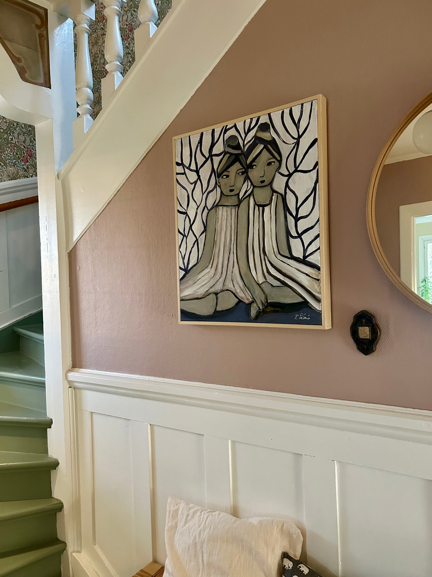 Akrylmålning Följeslagare av Karolina Palmér