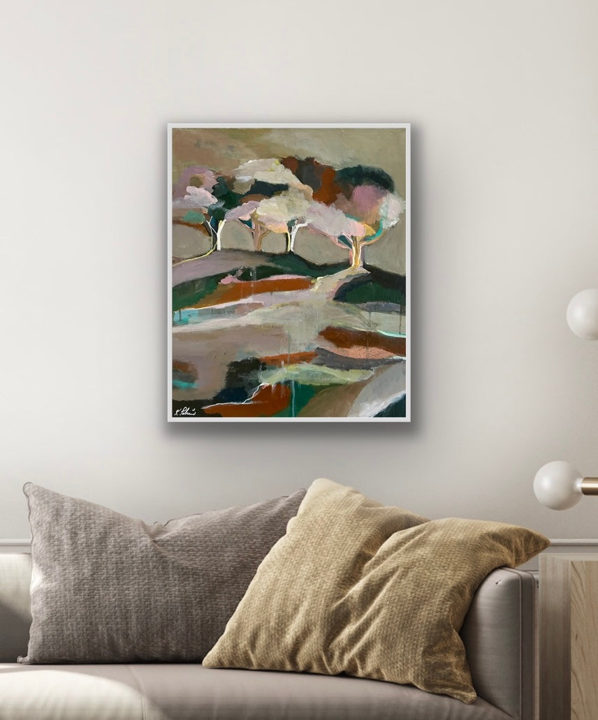 Akrylmålning - Svidlande höjder