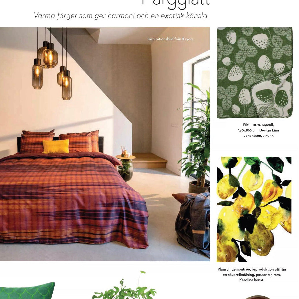 Lemontree poster av Karolina Palmér i Plaza kök och Bad.