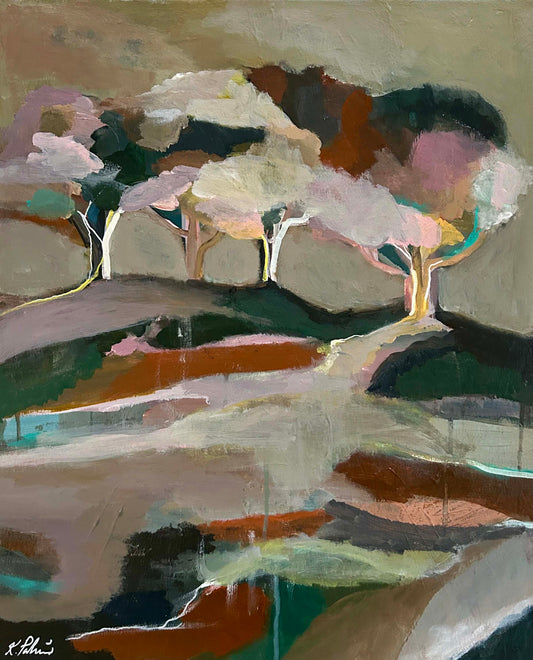 Svindlande höjder akylmålning av Karolina Palmér