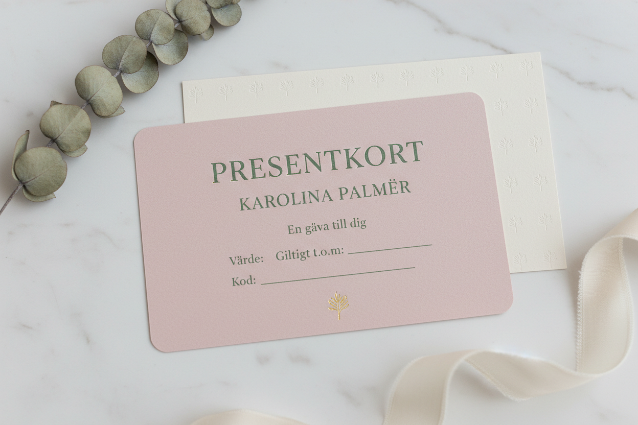 PRESENTKORT KAROLINA PALMÉR