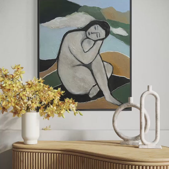 Film som visar originalmålning i harmonisk inredningsmiljö