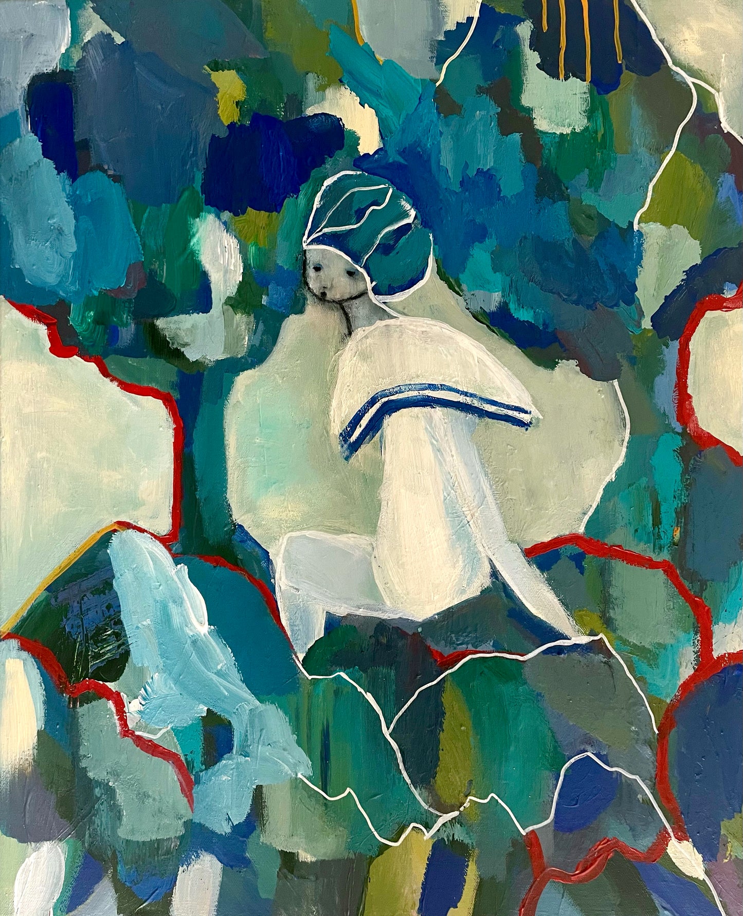 Akrylmålning - Sjömanspojken