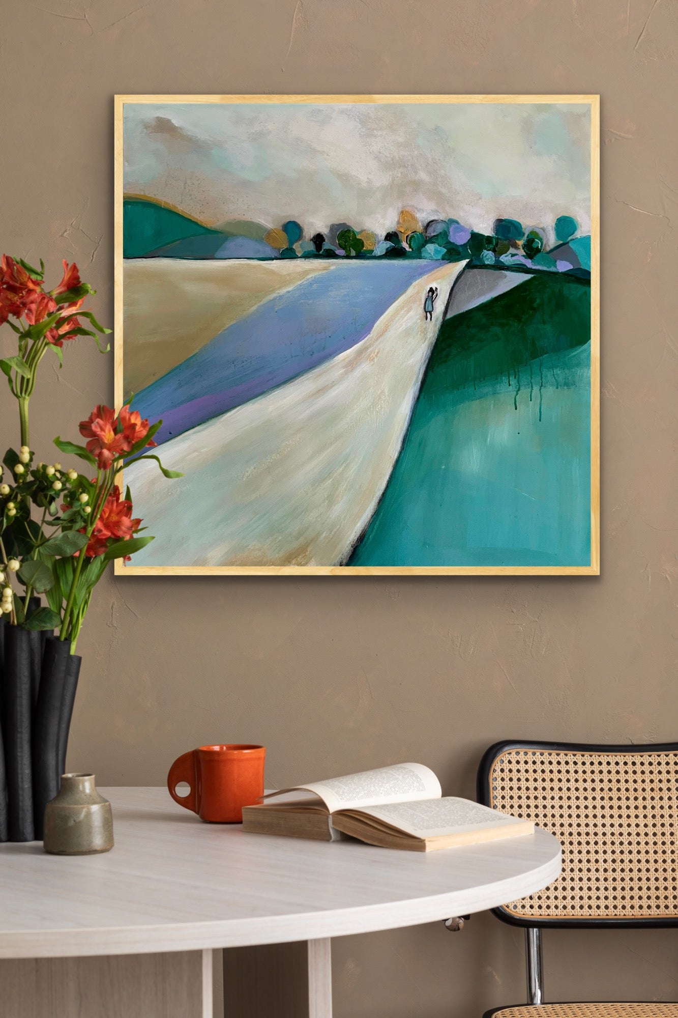 Akrylmålning - Stillhetens väg